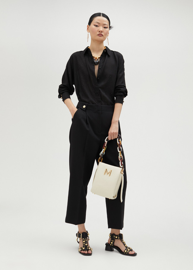 Chemise détail strass