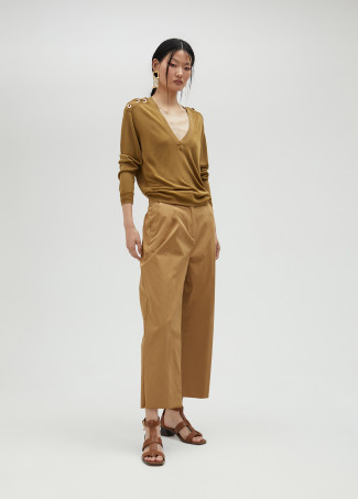 Sweater with shoulder detail