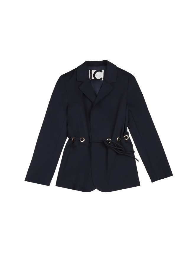 Blazer com ilhós