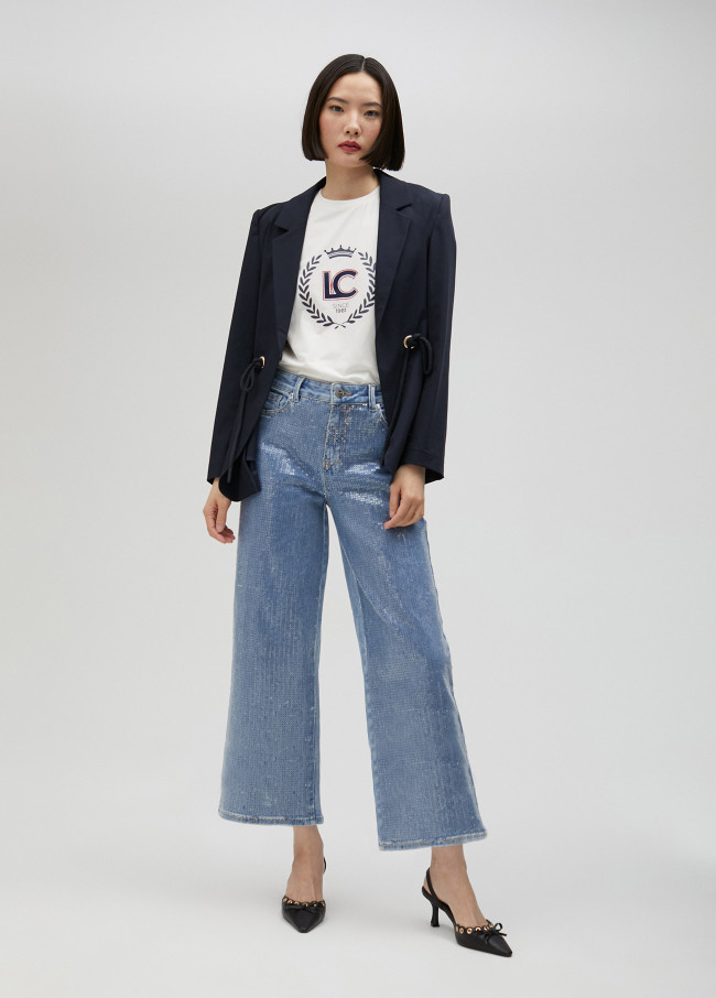 Blazer com ilhós