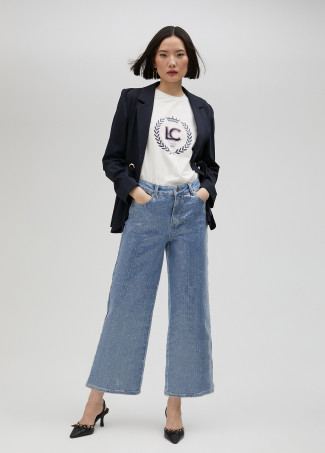 Blazer com ilhós