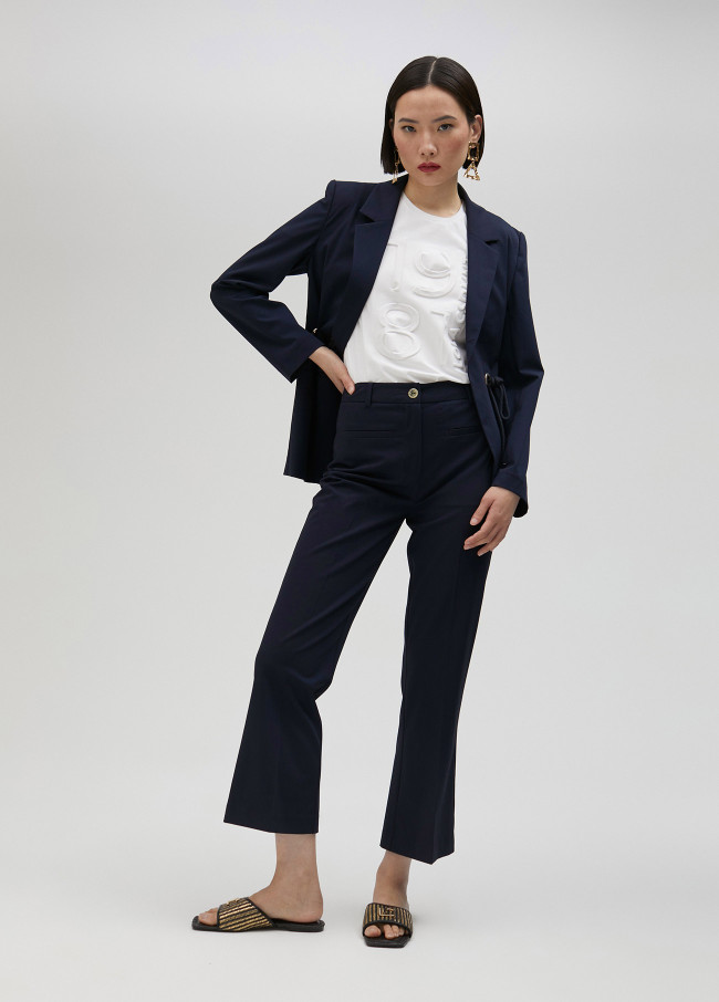 Pantalon évasé basique