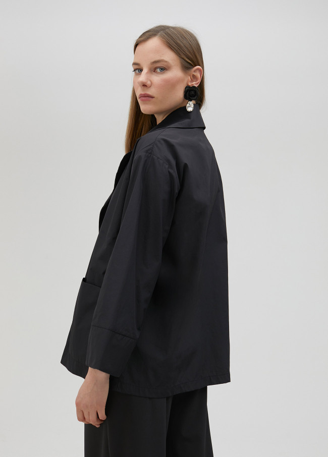 Blazer aus Funktionsstoff mit Kappenärmeln