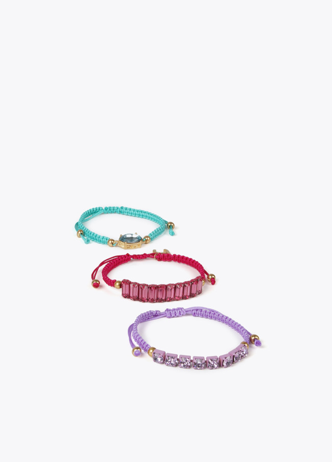 Conjunto de pulseiras em macramé