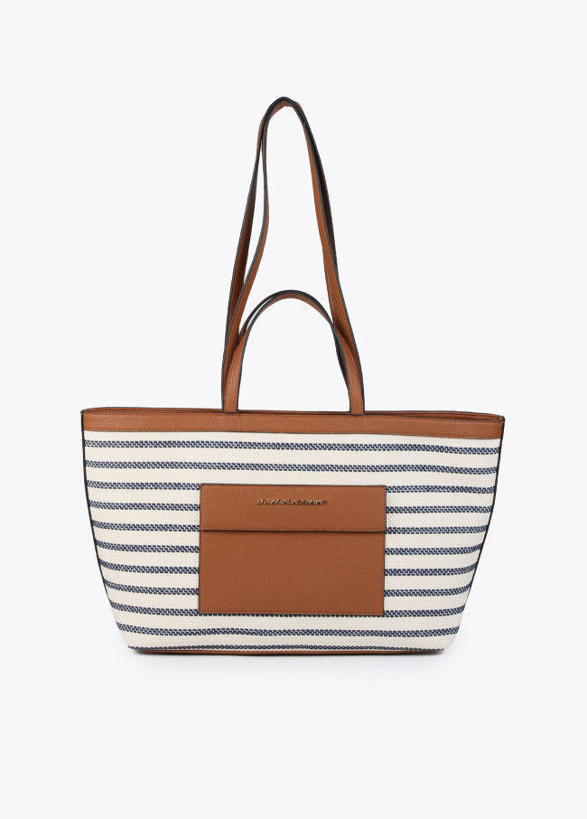 Contrast tote bag