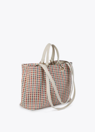 Sac effet raphia multicolore