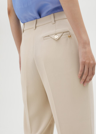 Pantalon fluide nude