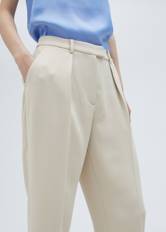Pantalon fluide nude