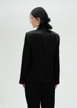 Blazer corto con nodo