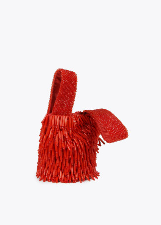 Petit sac strass effet corail