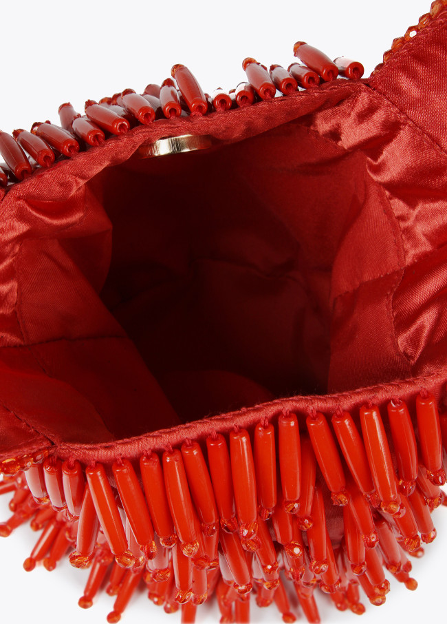 Borsetta strass effetto corallo