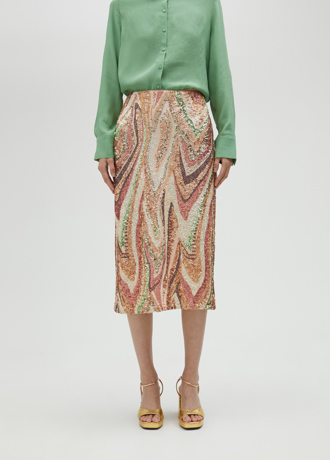 Falda lentejuela stretch