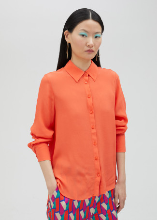 Camicia basic in seta