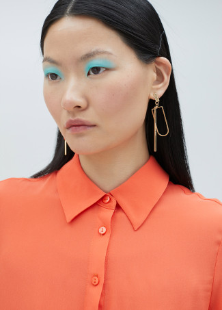 Camisa básica de seda