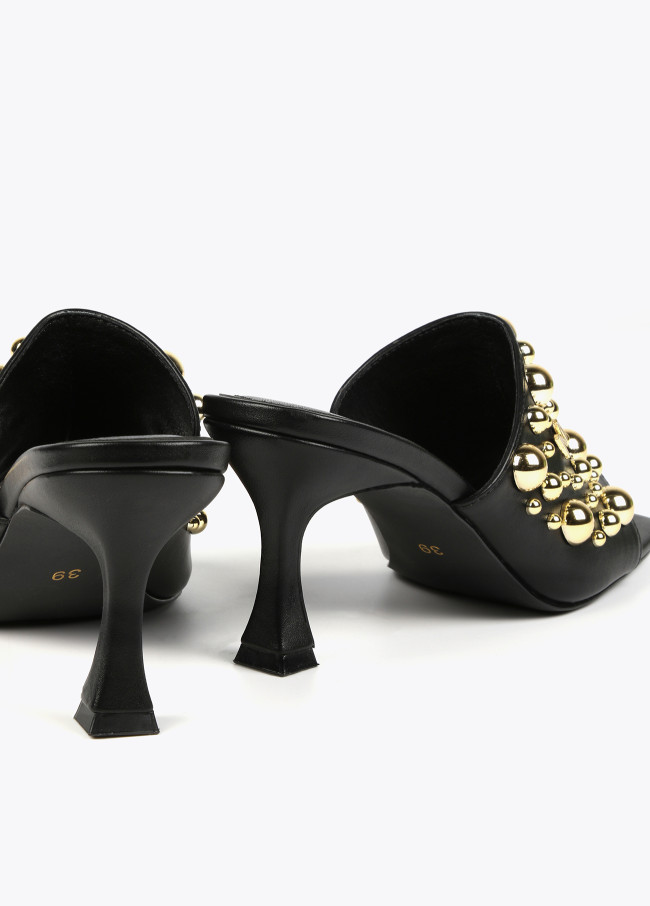 Scarpe aperte sul tallone con tacco dettagli in...