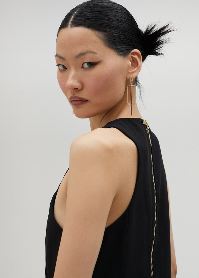 Top à franges et strass