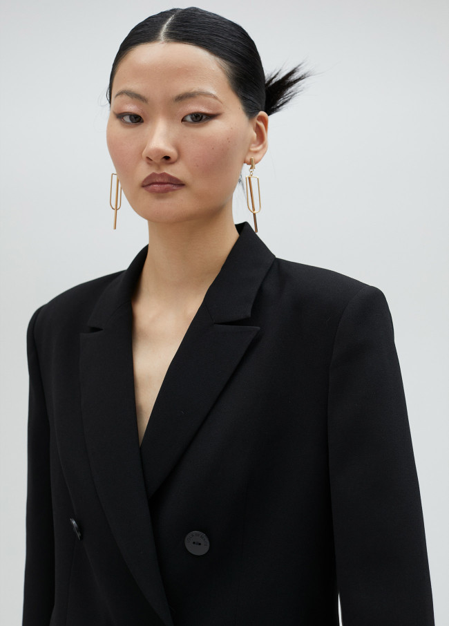 Cropped Blazer schwarz