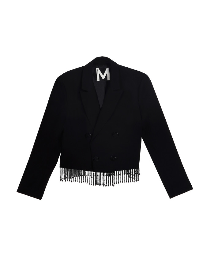 Blazer cropped noir