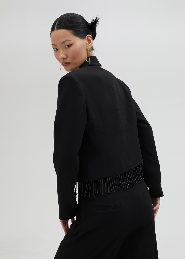 Blazer cropped noir