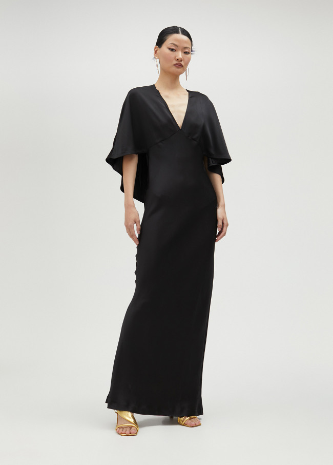 Vestido largo mangacapa