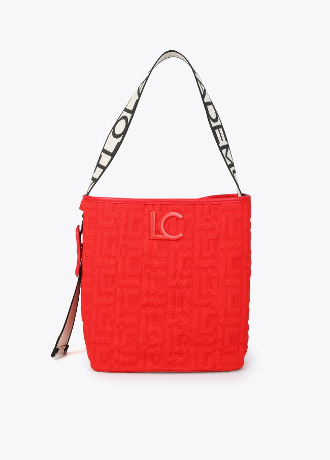 Bolso shopper en tejido monograma