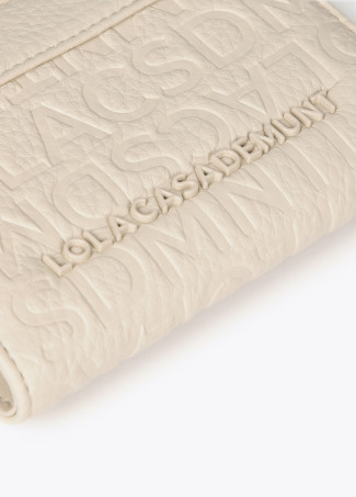 Faux leather monogram purse