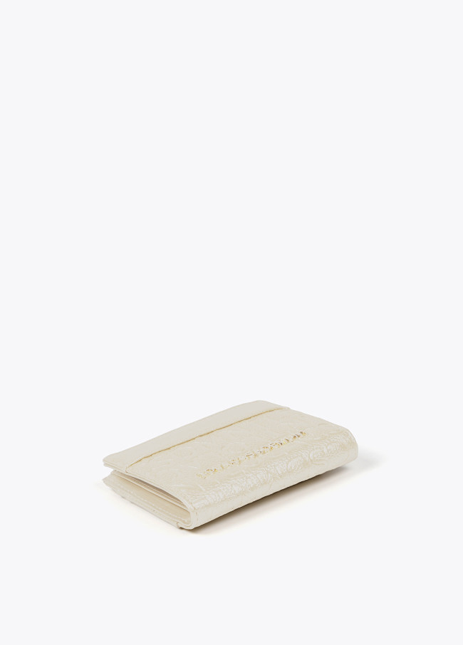 Monedero efecto piel monograma