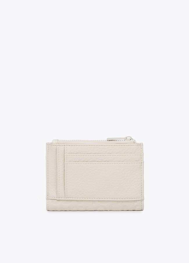 Faux leather monogram purse