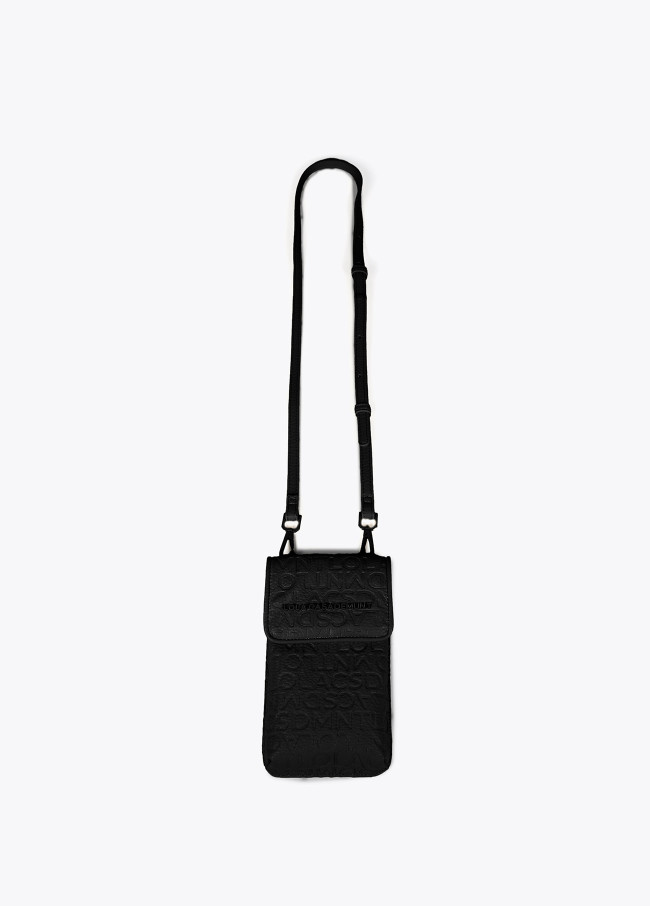 Monogrammed mobile phone bag