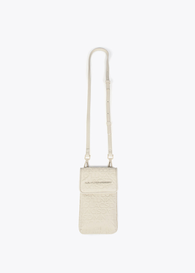 Monogrammed mobile phone bag