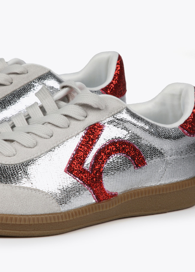Sneakers metallizzate e LC glitter