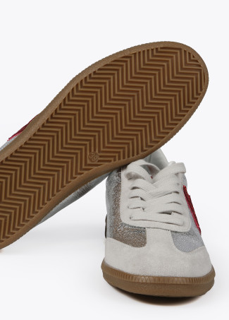 Sneaker metallisiert und LC-Glitzer