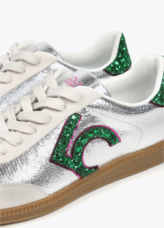 Sapatilha metalizada e LC glitter