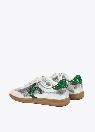 Sneakers metallizzate e LC glitter