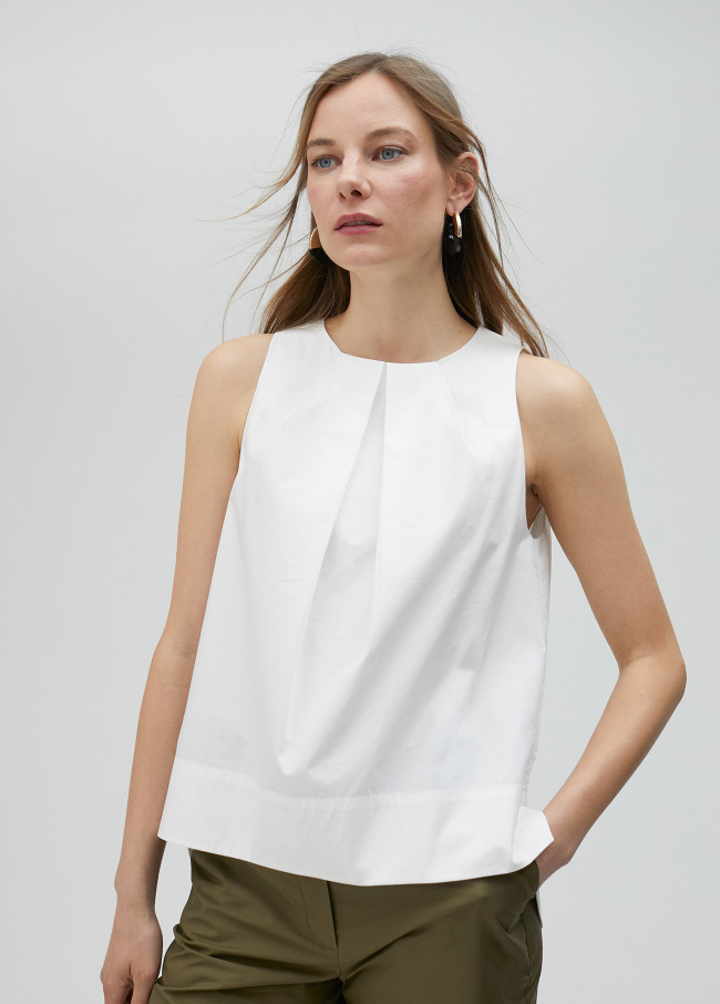 Poplin top