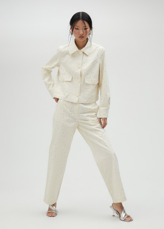Pantalon détails strass