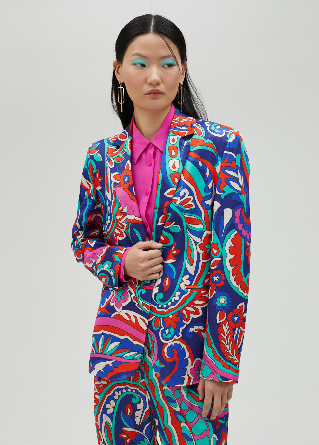 Blazer estampado paisley