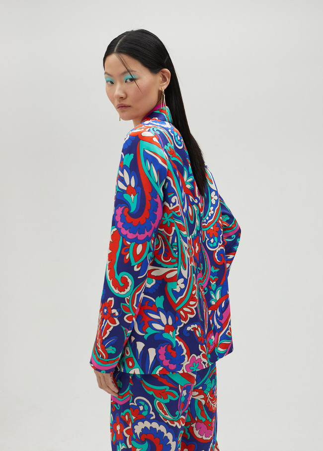 Blazer imprimé paisley
