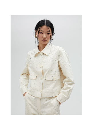 Blouson en jean avec strass