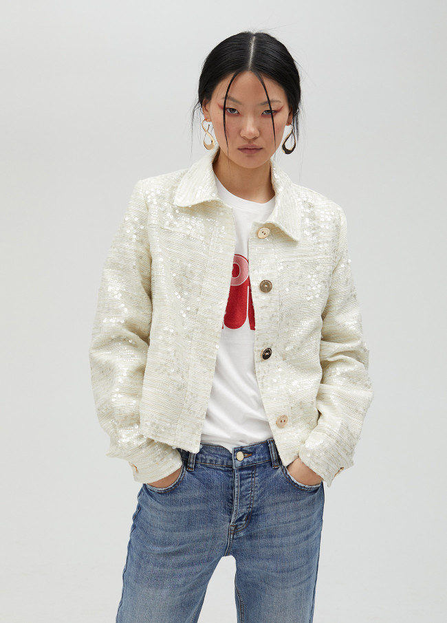 Short sequinned jacket