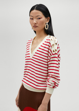 Pull à rayures