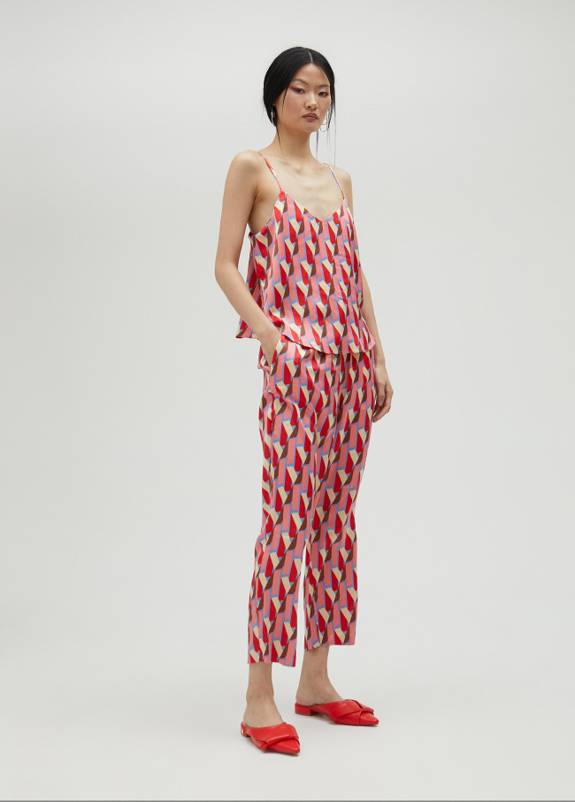 Logo print camisole top