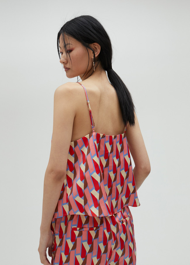 Logo print camisole top