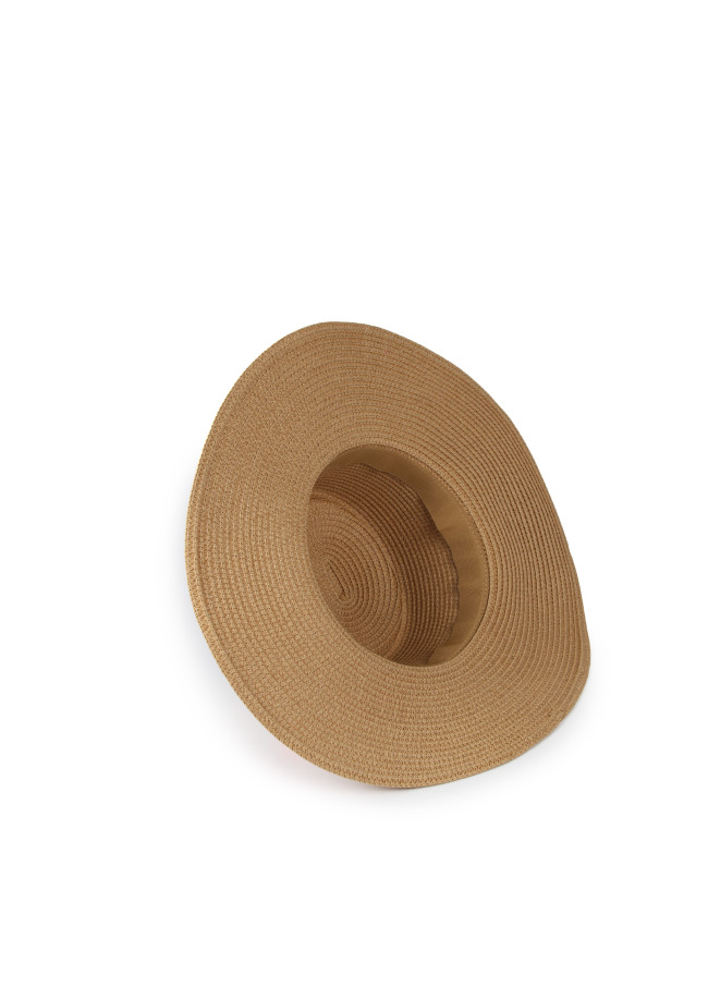 Chapeau effet raphia nœud