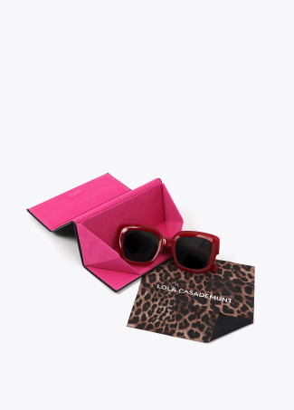 Gafa cuadrada combinada color de acetato de celulosa