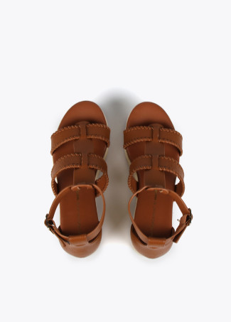 Natural fibre-effect wedge