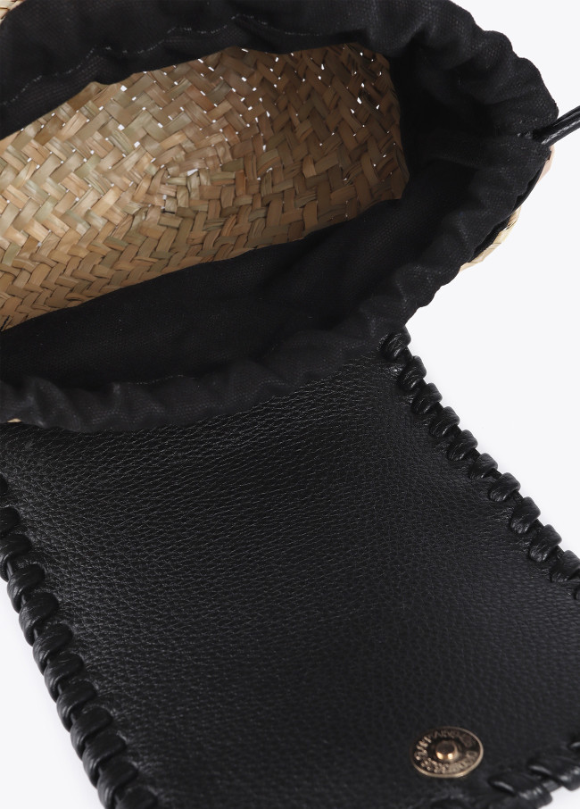 Mini-sac à bandoulière en palmier