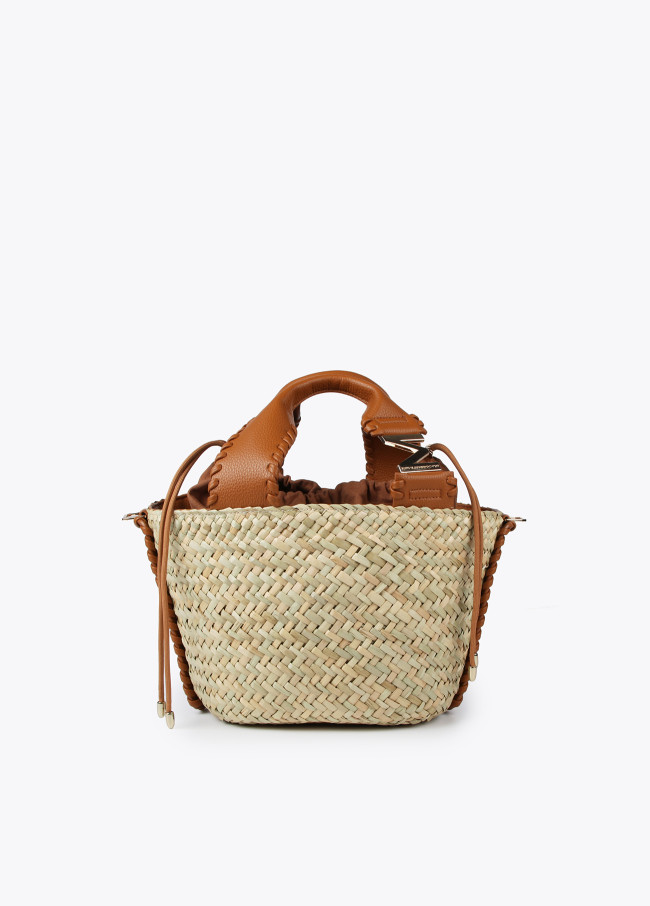 Palm leaf tote bag