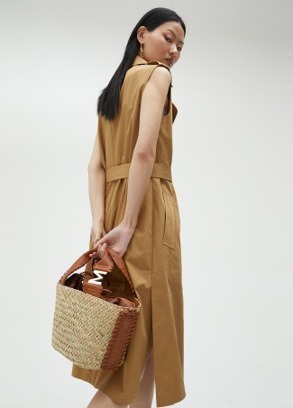 Palm leaf tote bag