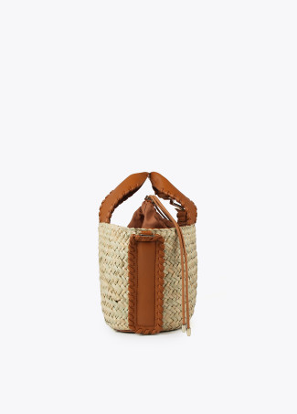 Palm leaf tote bag